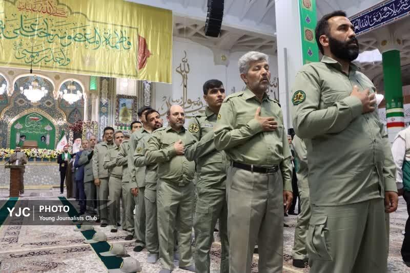 آیین خطبه&zwnj;خوانی با حضور محیط&zwnj;بانان قمی در سالروز میلاد ضامن آهو +تصاویر