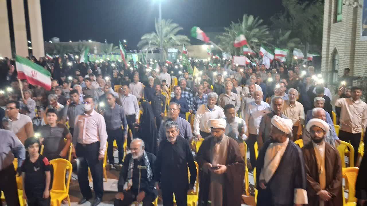 اجتماع باشکوه مردم انقلابی آبدان در تجمعات اقتدار و مقاومت