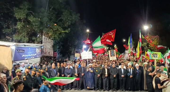 طنین دوباره فریاد &laquo;لبیک یا خامنه&zwnj;ای&raquo; در سلماس+ تصویر و فیلم