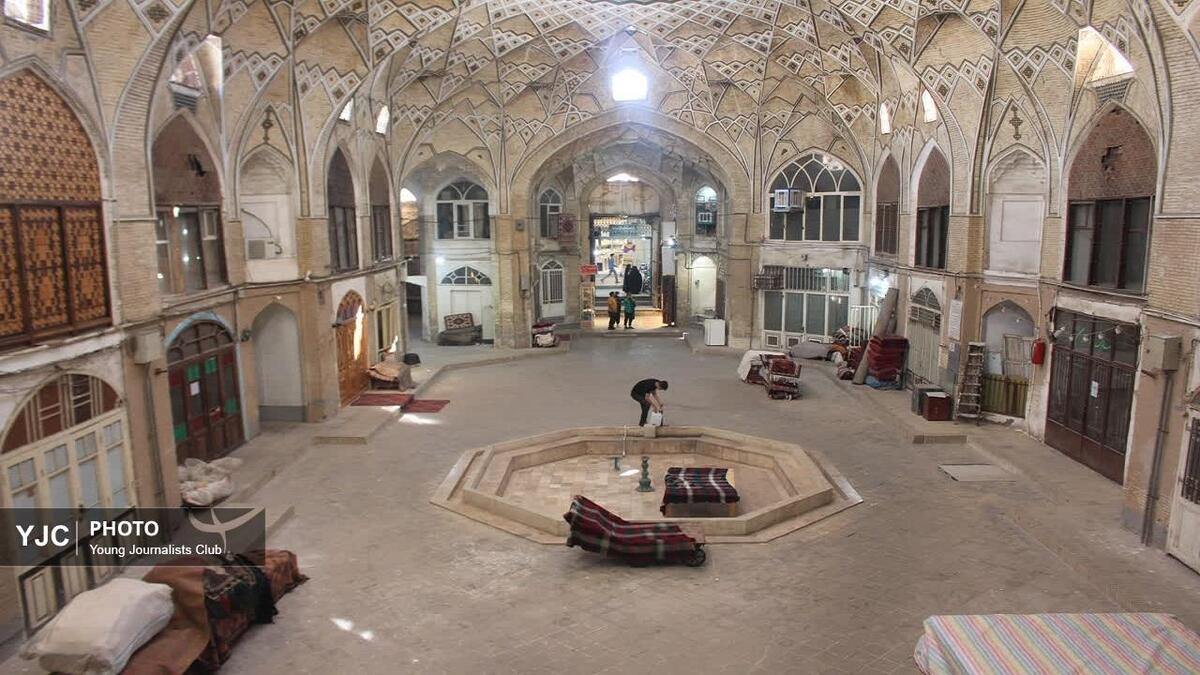 باشگاه خبرنگاران -بازار بزرگ قم و تیمچه فرش؛ گنجینه‌ای از معماری و هنر قم+ تصاویر