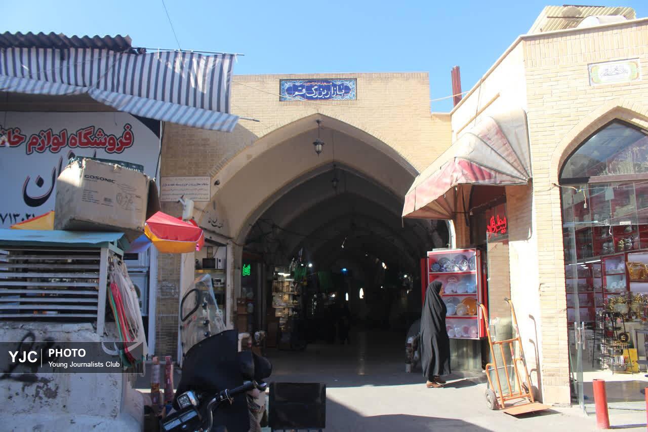 بازار بزرگ قم و تیمچه فرشگنجینه&zwnj;ای از معماری و هنر قم+تصاویر