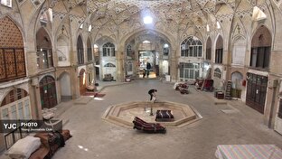 بازار بزرگ قم و تیمچه فرش گنجینه‌ای از معماری و هنر قم+ تصاویر