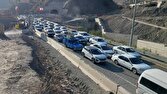 محور،آزادراه،مسير،تهران،شمال،تردد،سنگين،ترافيك،محدوده،ترافيكي