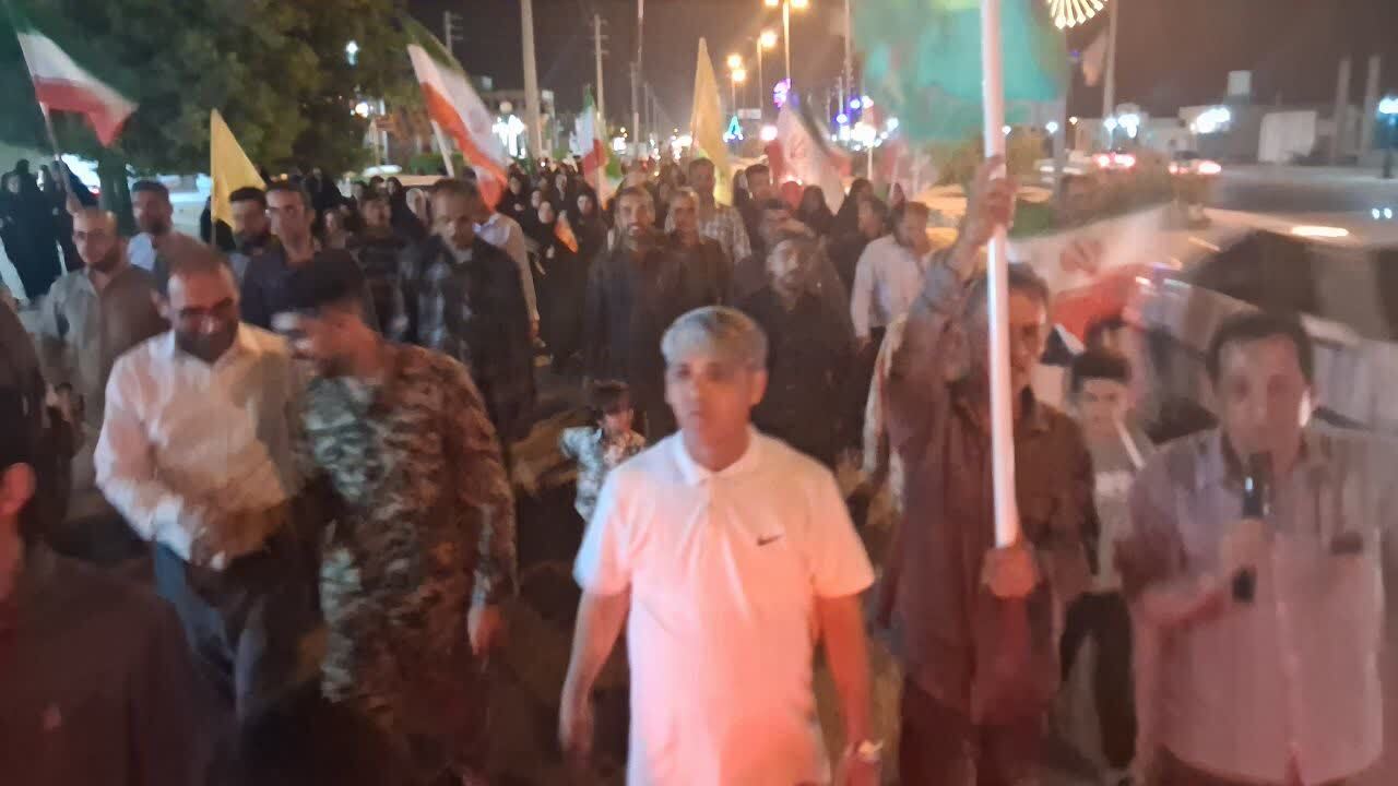 نمایش اقتدار و مقاومت در آبدان به روایت شهروندخبرنگار