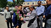 استقبال از قهرمان مسابقات آسیایی ازبکستان در شهرکرد + تصاویر