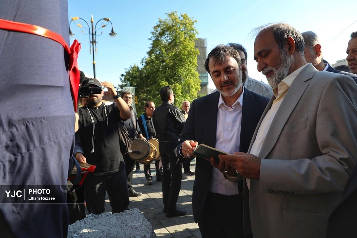 رونمایی از یادبود شهدای «جنگ ۱۲ روزه» در میدان قدس