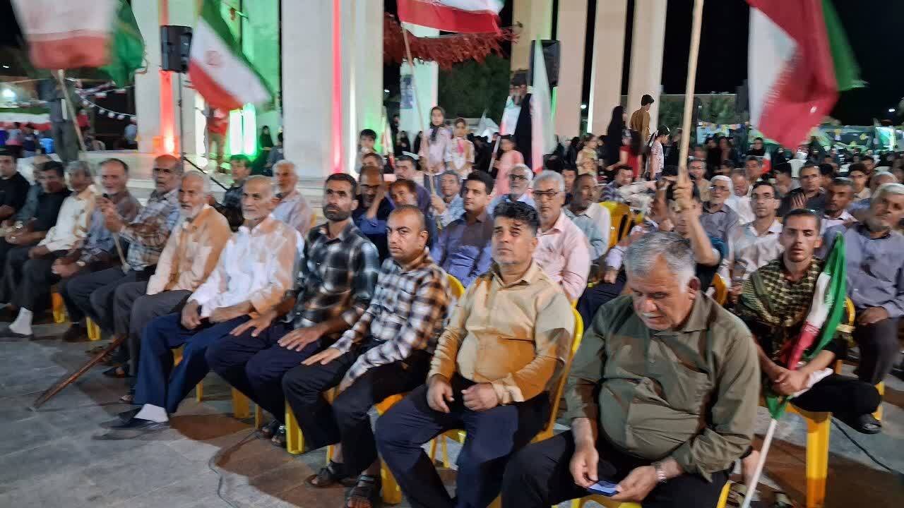 اجتماع شبانه و غرورآفرین مردم انقلابی آبدان در قاب دوربین شهروندخبرنگار