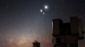 مهمانی باشکوه دو سیاره پرنور در آسمان شب؛ زهره و م