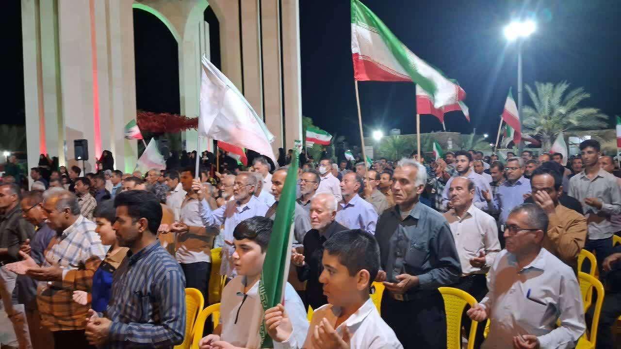 موج وطن دوستی مردم انقلابی آبدان در شب&zwnj;های اقتدار