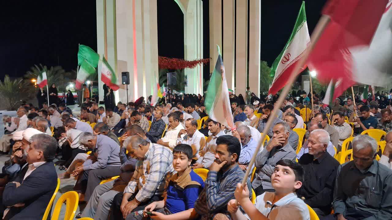 موج وطن دوستی مردم انقلابی آبدان در شب&zwnj;های اقتدار
