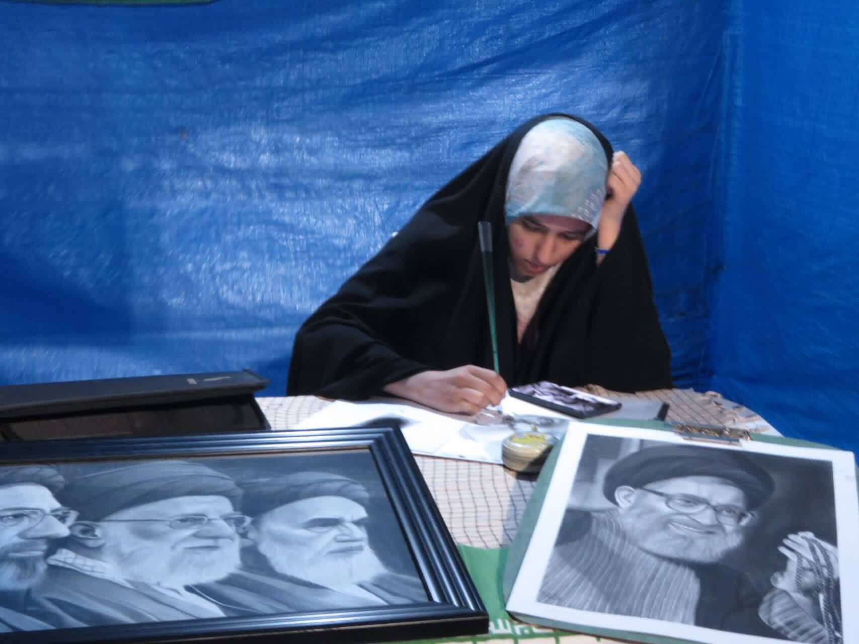 کرمان در شبی که هنر لباس مقاومت پوشید + تصاویر