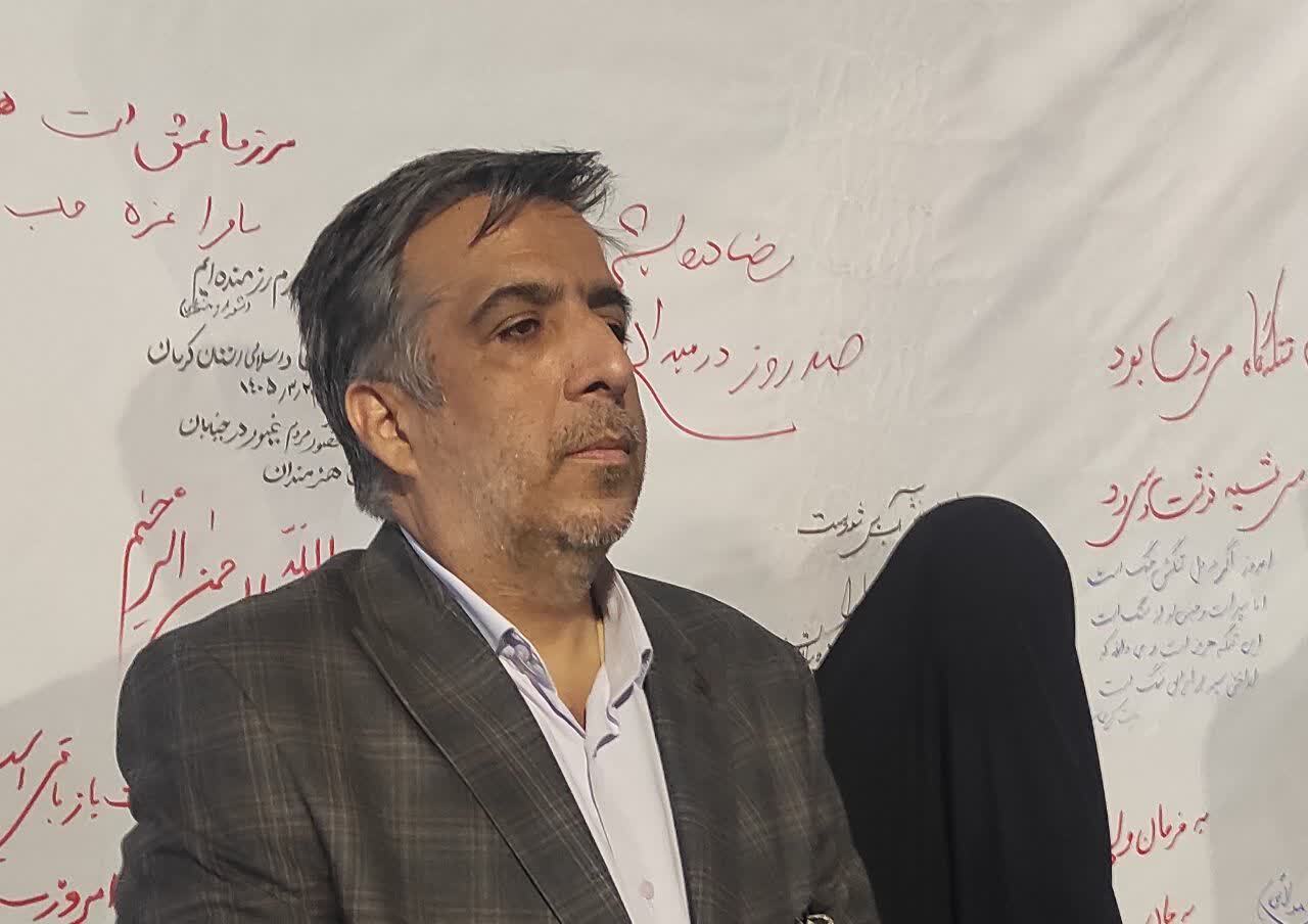 کرمان در شبی که هنر لباس مقاومت پوشید + تصاویر