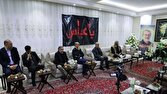 حضور رئیس رسانه ملی در منزل شهید لاریجانی