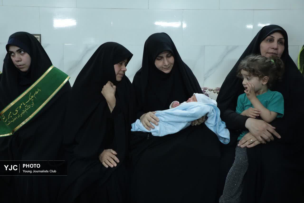 استقبال از همسر و پنجمین فرزند تازه متولد شده شهید امنیت عباس اسدی