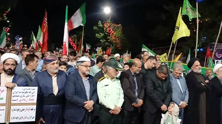صد&zwnj;وسومین شب تجمعات مردمی شهرستان سلماس+تصاویر