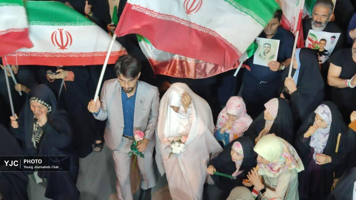 باشگاه خبرنگاران -برگزاری آیین ازدواج در یکصد و چهارمین شب تجمع رهپویان وصال شیراز+ فیلم