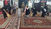 آماده سازی مساجد و حسینیه‌های روستای ده محمد در آستانه ماه محرم + عکس