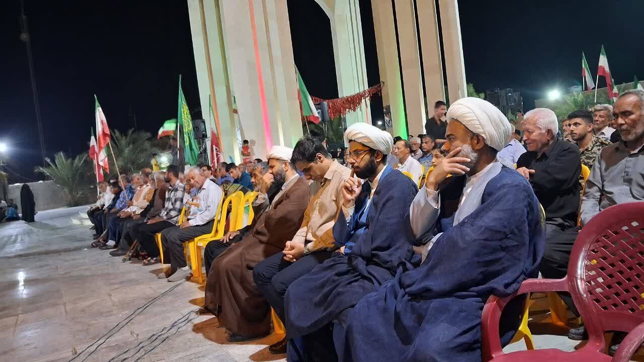 اجتماع حماسی مردم انقلابی آبدان با حضور پیرغلامان حسینی