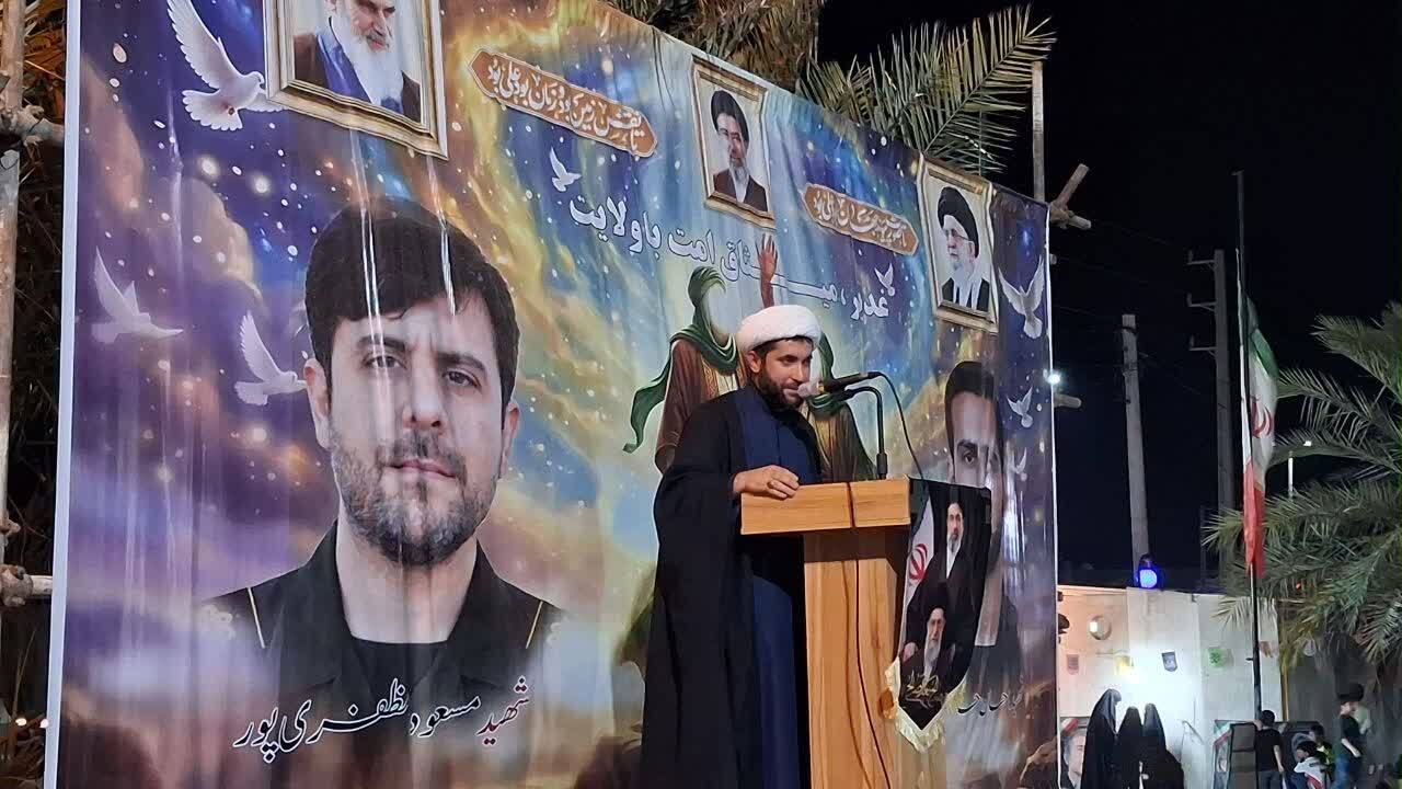 اجتماع حماسی مردم انقلابی آبدان با حضور پیرغلامان حسینی