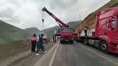 انسداد موقت محور کرج - چالوس به دلیل عملیات ایمن‌سازی سنگ