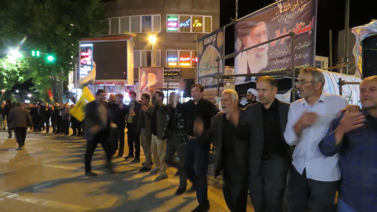 اجتماع با شکوه مردم انقلابی هریس در خونخواهی امام شهید + عکس و فیلم