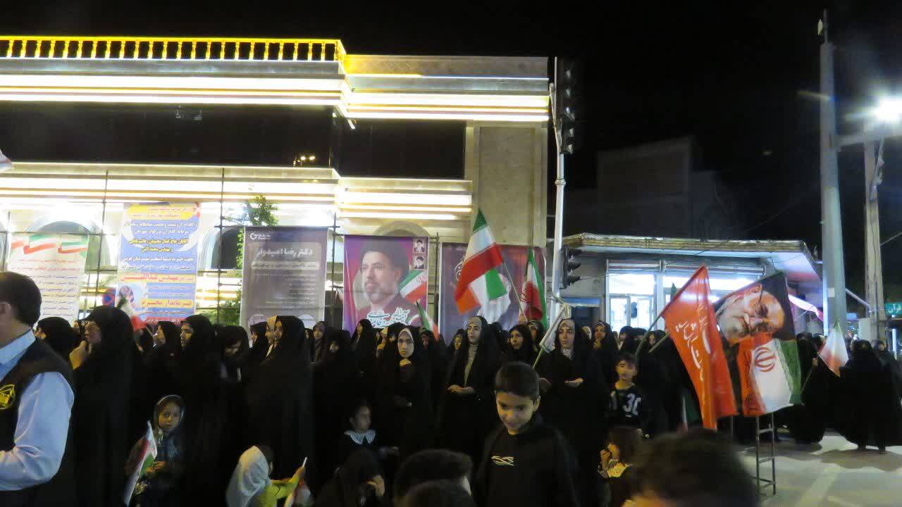 اجتماع با شکوه مردم انقلابی هریس در خونخواهی امام شهید