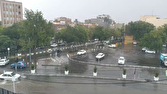 بارش شدید باران و آبگرفتگی در معابر مشهد + فیلم