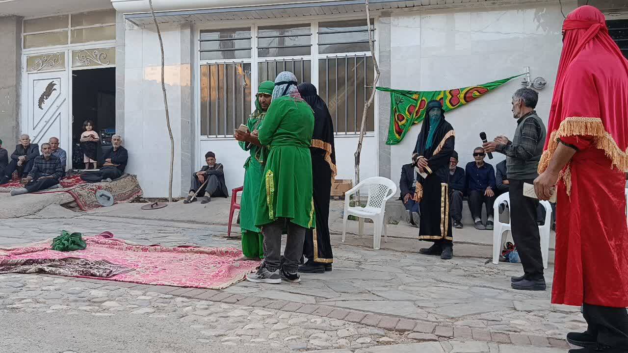 تعزیه دوطفلان مسلم در روستای گردشگری توآباد به مناسبت ماه محرم