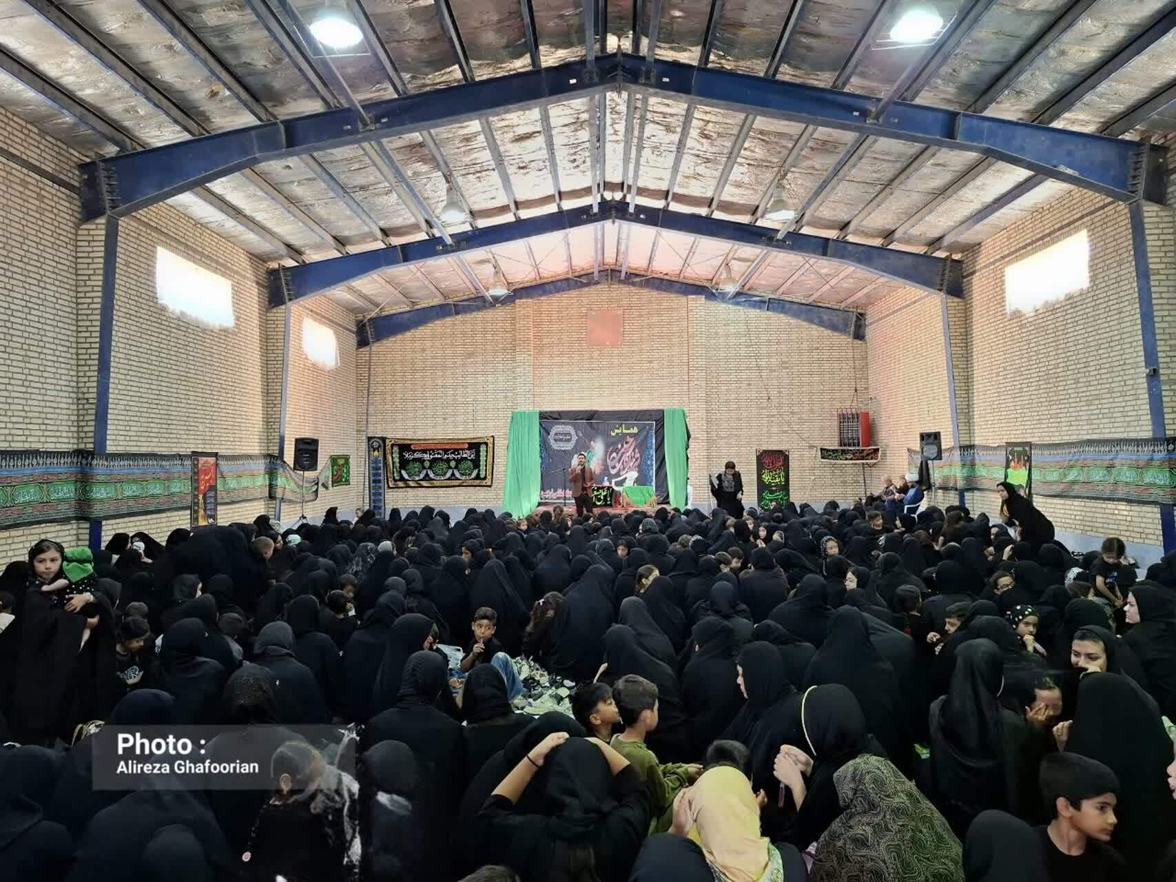 مراسم شیرخوارگان حسینی در دهستان نردین برگزار شد