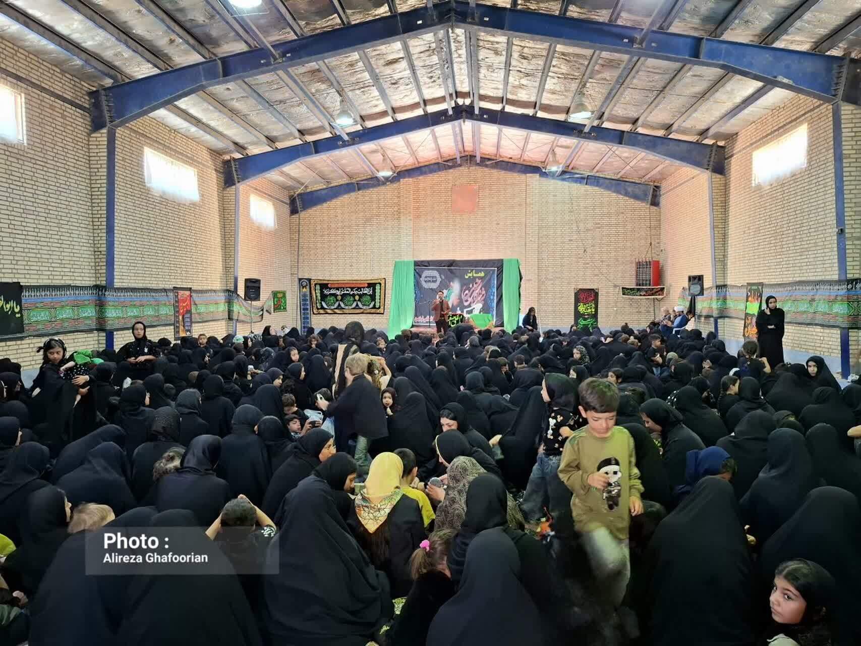 مراسم شیرخوارگان حسینی در دهستان نردین برگزار شد