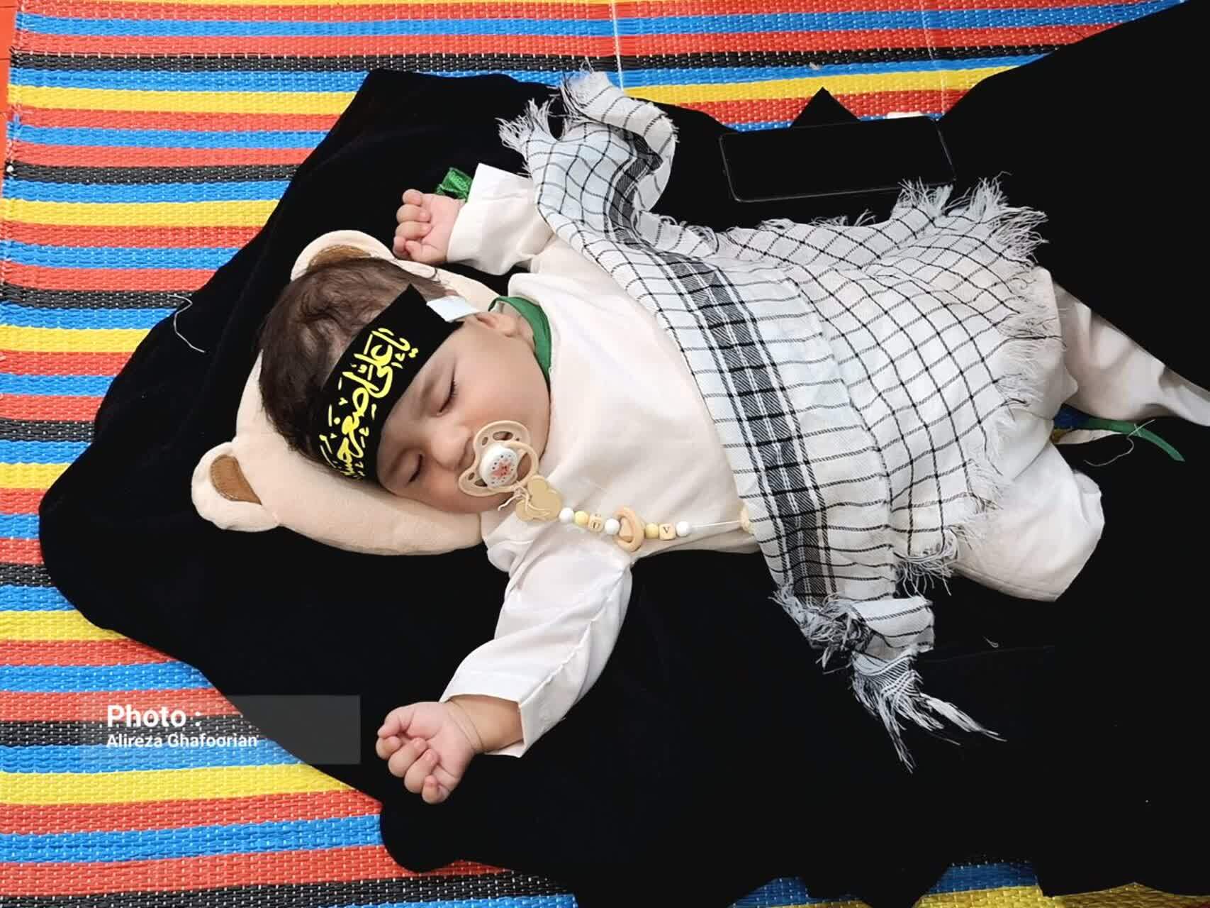 مراسم شیرخوارگان حسینی در دهستان نردین برگزار شد