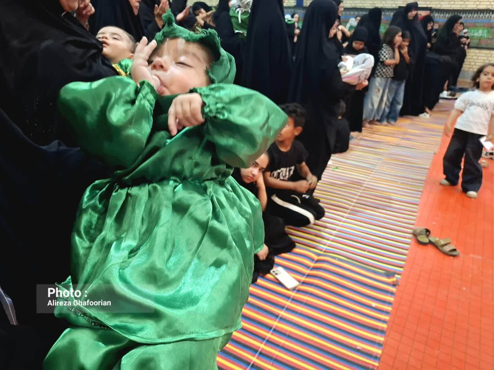 مراسم شیرخوارگان حسینی در دهستان نردین برگزار شد