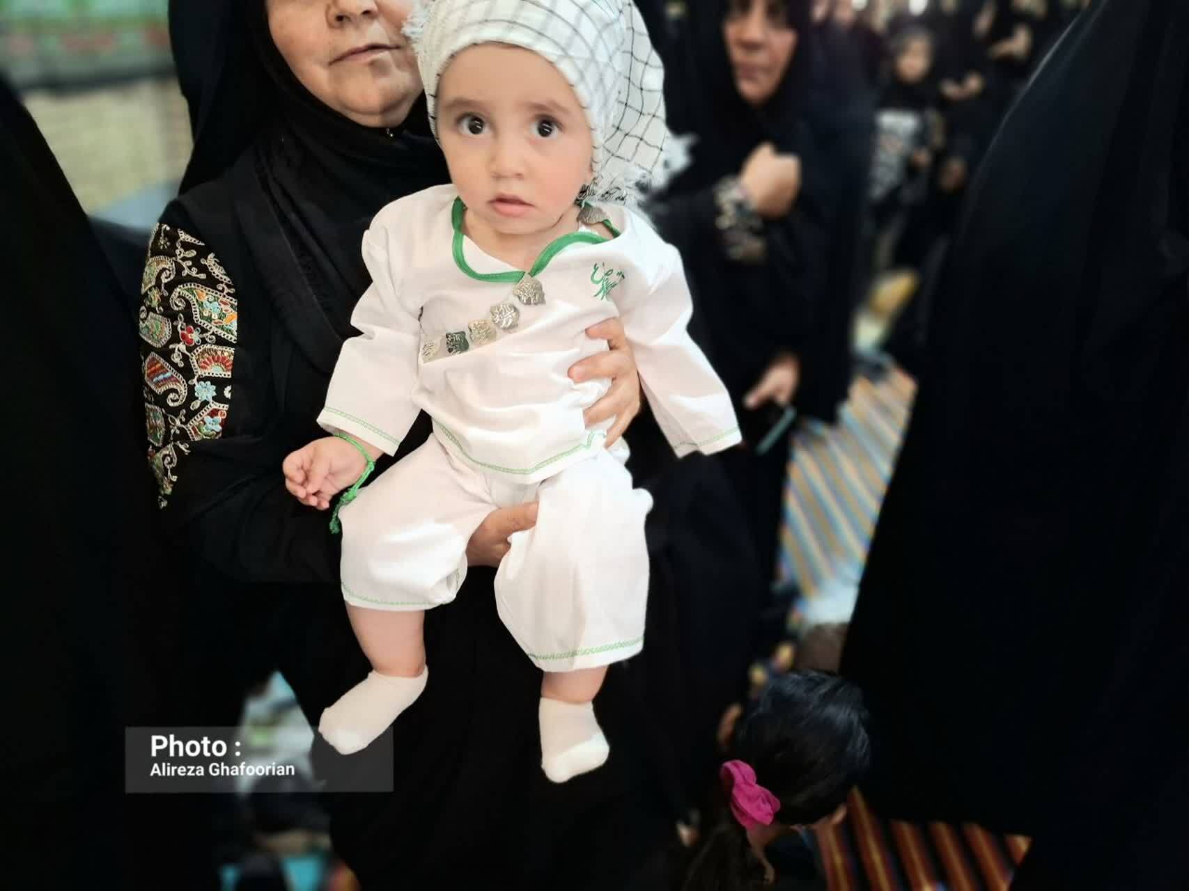 مراسم شیرخوارگان حسینی در دهستان نردین برگزار شد