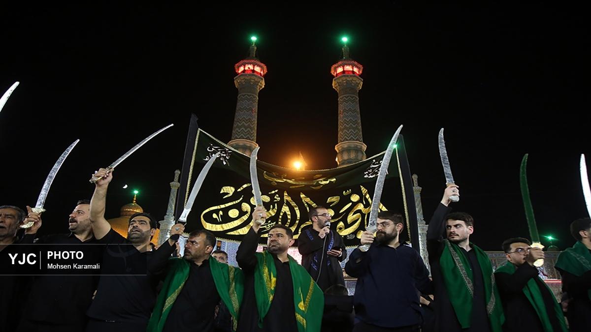 عزاداری سنتی "مشق شمشیر" نجفی‌های مقیم قم