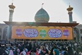 زمزمه‌های بندگی در آستان امین ولایت + فیلم و تصاویر