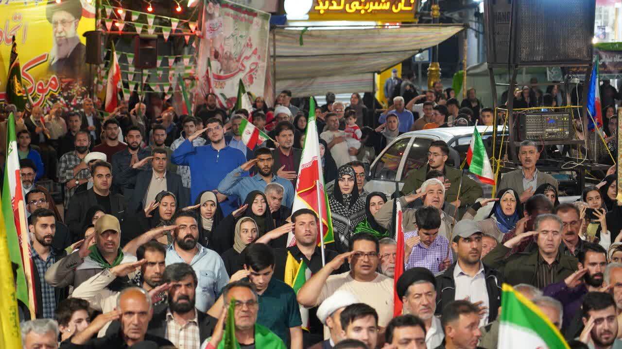 تجمع و خروش شبانه مردم خوی