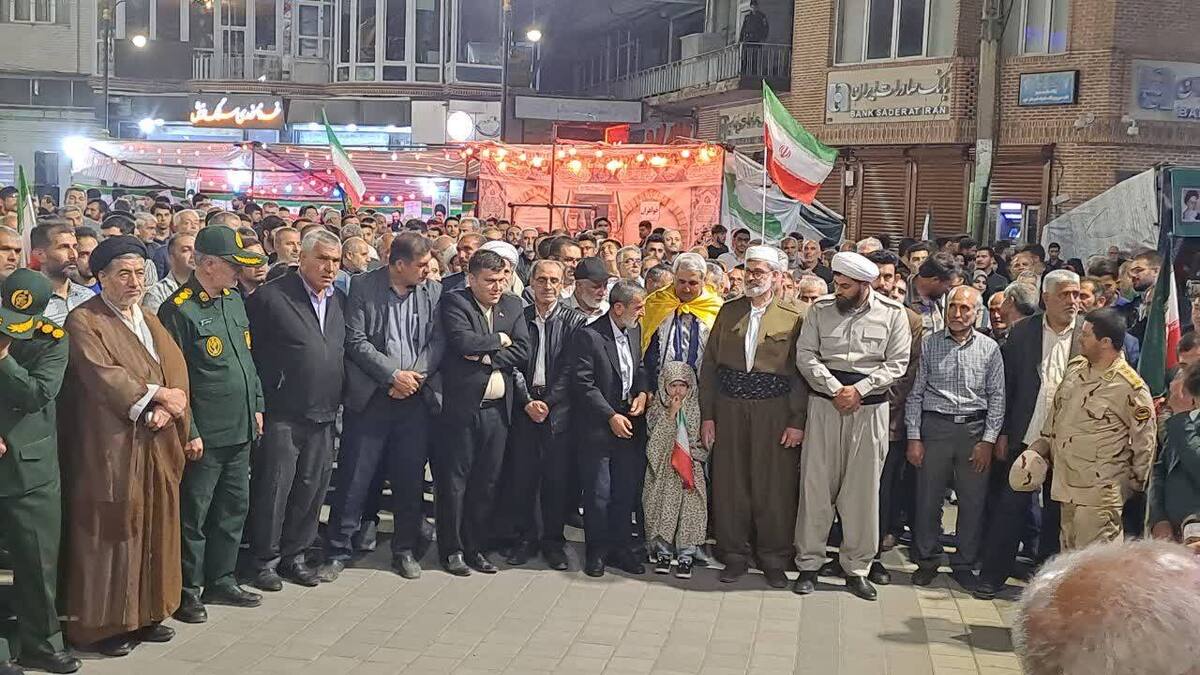 باشگاه خبرنگاران -تجمع بزرگ مردم انقلابی خوی در خونخواهی امام امت + عکس