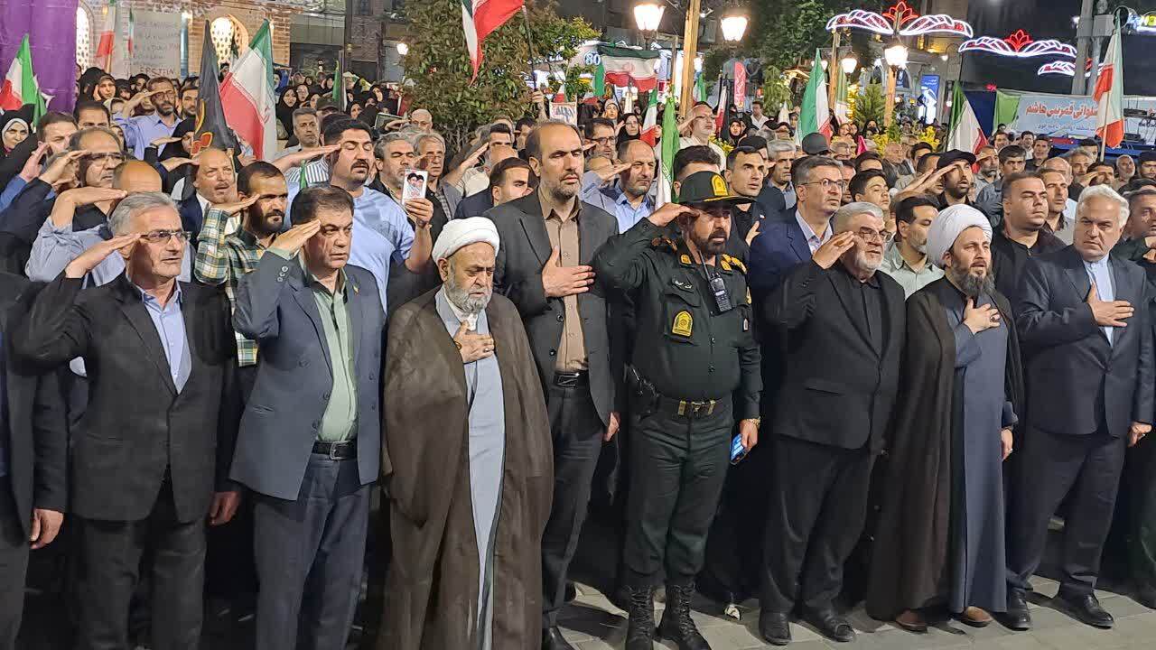 تجمع بزرگ مردم انقلابی خوی در خونخواهی امام امت + عکس