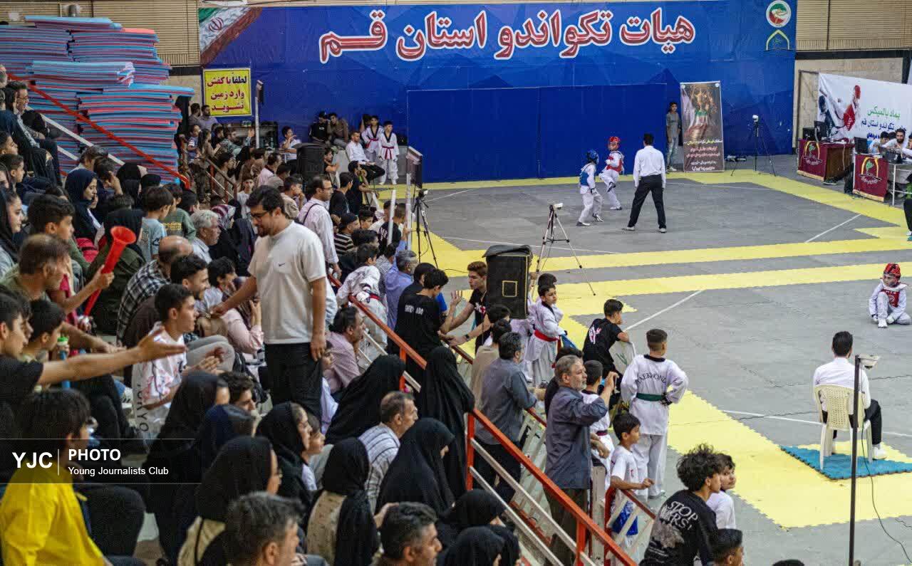 قهرمانی خردسالان تکواندوی قم در جام گرامیداشت شهدای میناب؛ معرفی ۵۶ مدال&zwnj;آور در دو رده فنی