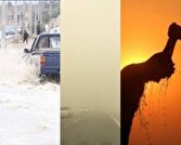 گرمای ۵۰ درجه در کهورک، طوفان ۱۰۸ کیلومتر بر ساعت در زابل