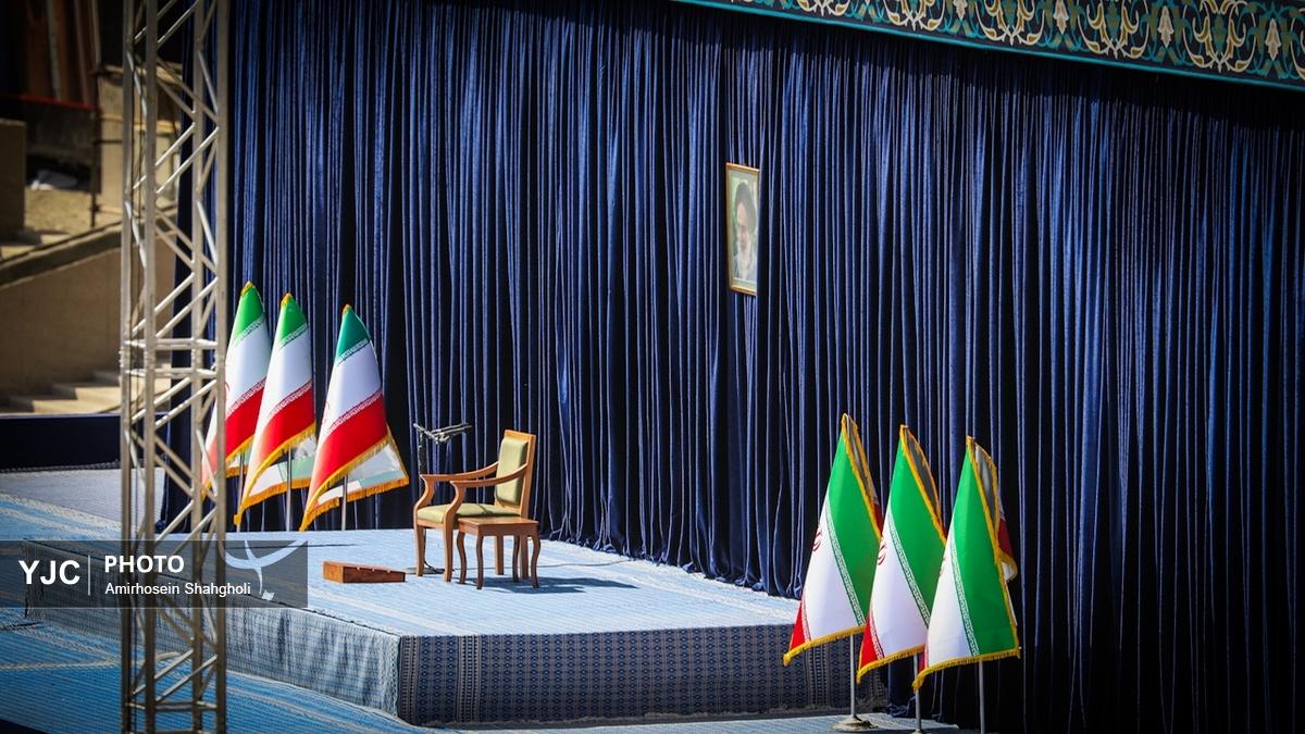 مراسم وداع با رهبر شهید انقلاب در مصلای تهران _۳