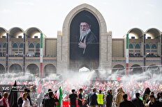 مراسم وداع با رهبر شهید انقلاب در مصلای تهران _ ۵