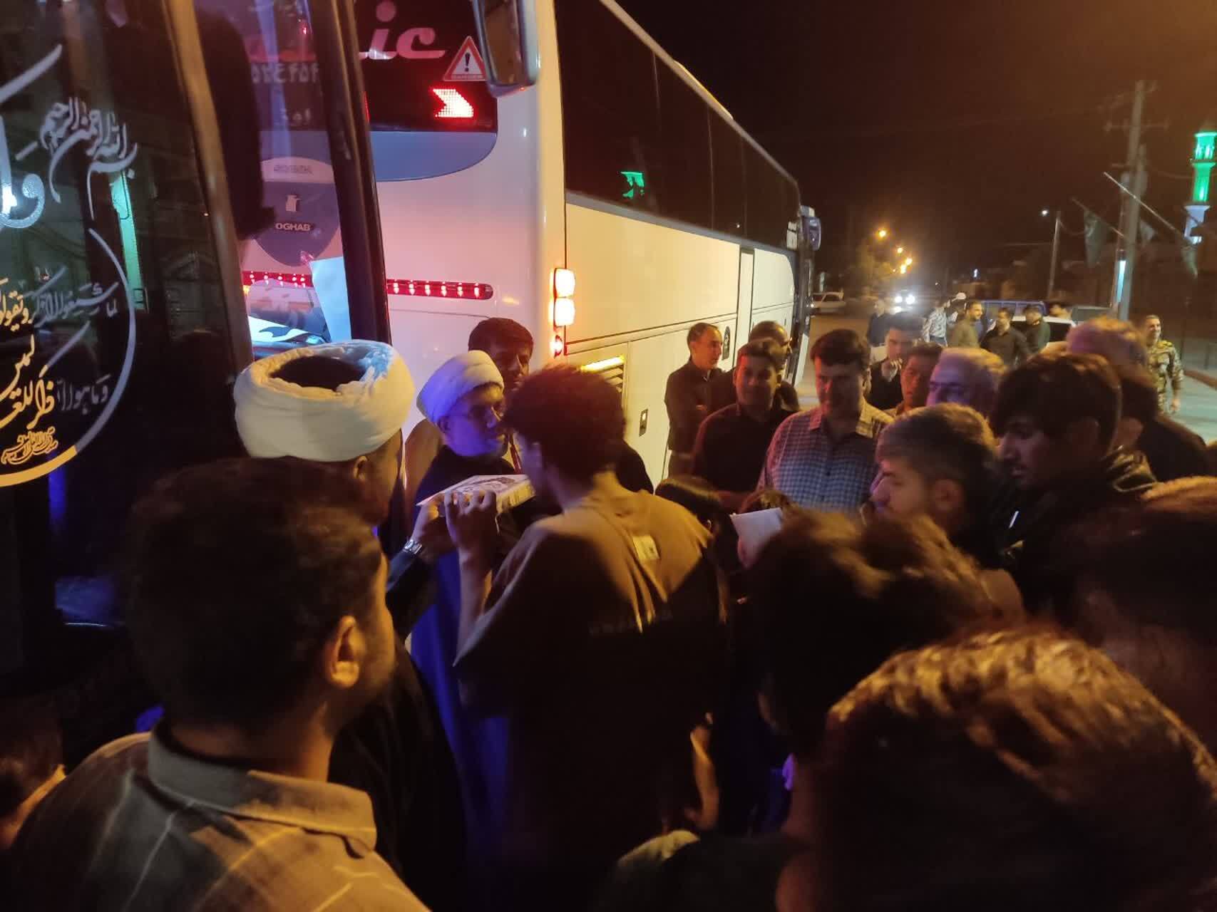 اعزام ۱۱۰ نفر دلدادگان قائد شهید امت شهرستان خنج به شهر مقدس قم