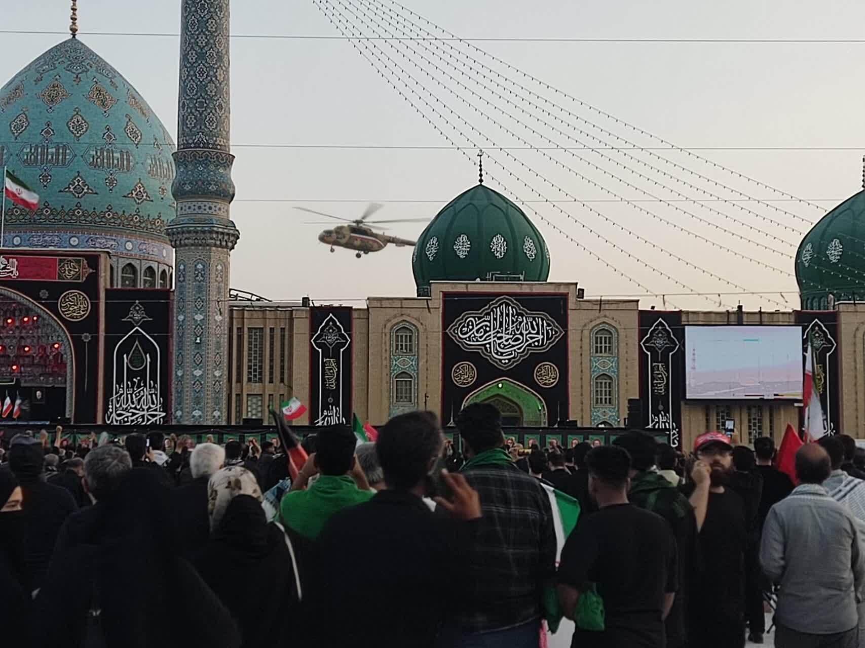 حال و هوای مسجد مقدس جمکران در شهر وداع با آقای شهید ایران