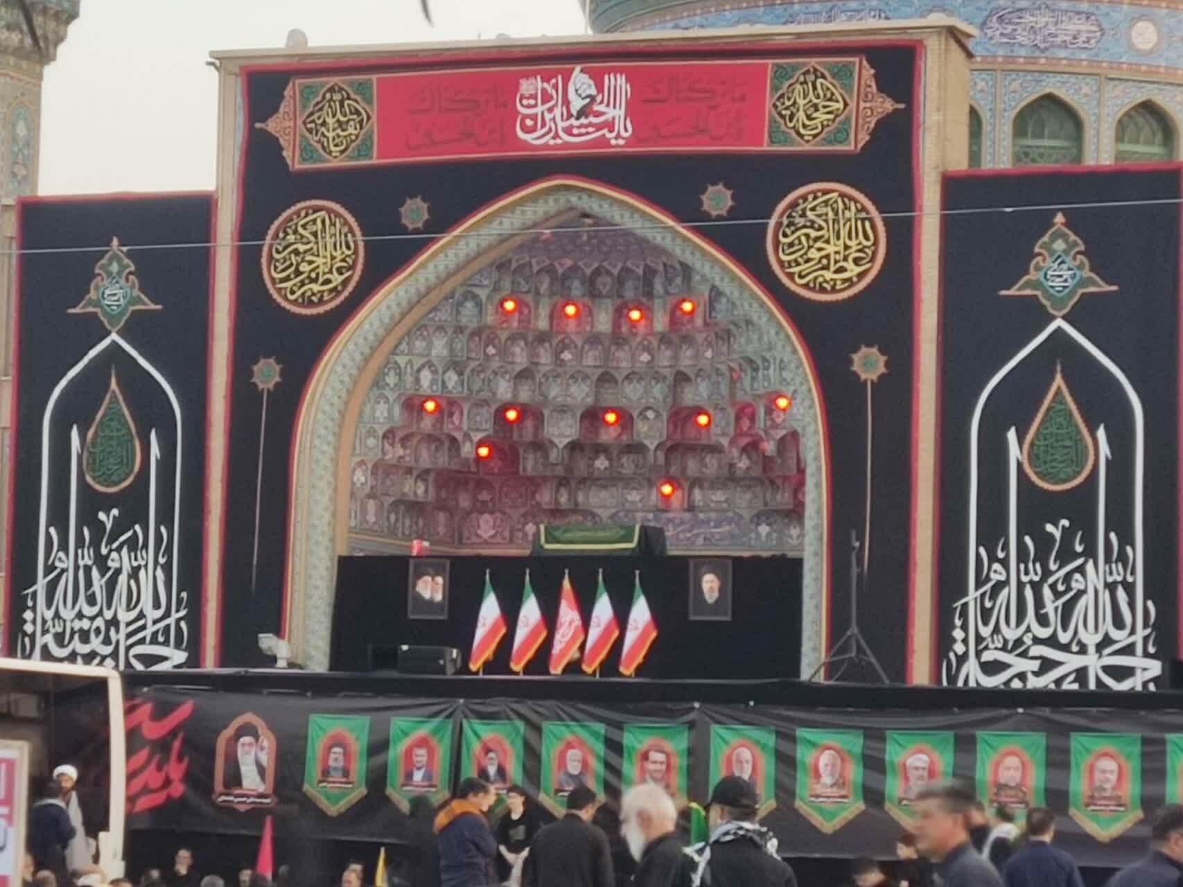 حال و هوای مسجد مقدس جمکران در شهر وداع با آقای شهید ایران