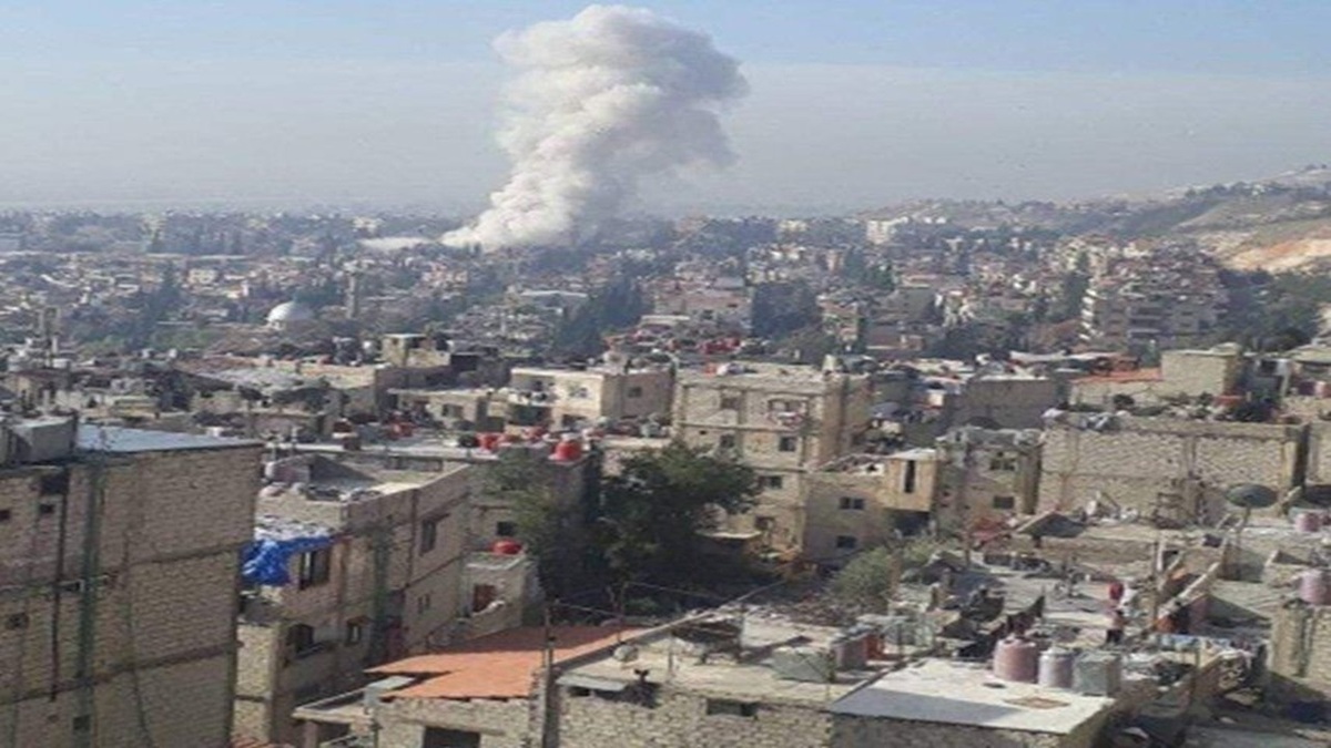 وقوع ۲ انفجار در نزدیکی محل اقامت مکرون در دمشق + فیلم