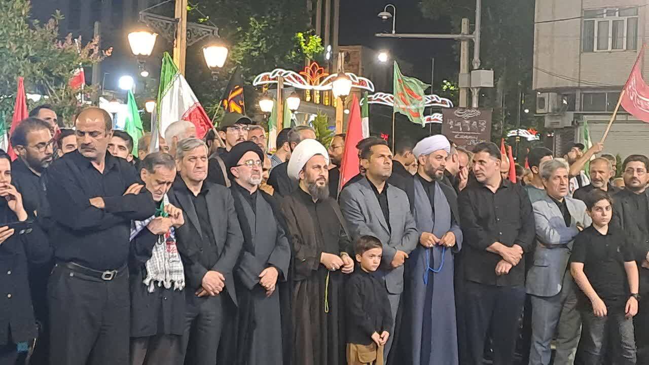 مراسم وداع با پیکر رهبر شهید انقلاب در خوی