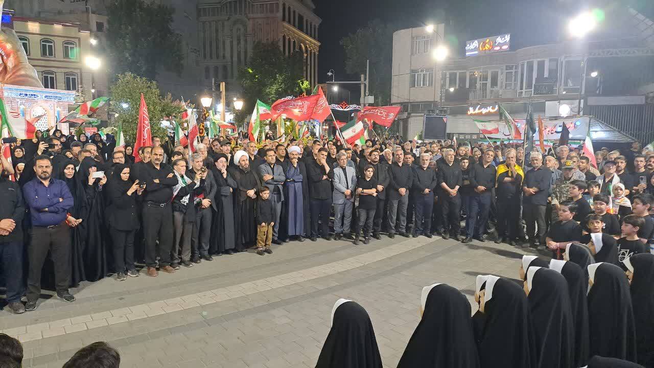 مراسم وداع با پیکر رهبر شهید انقلاب در خوی