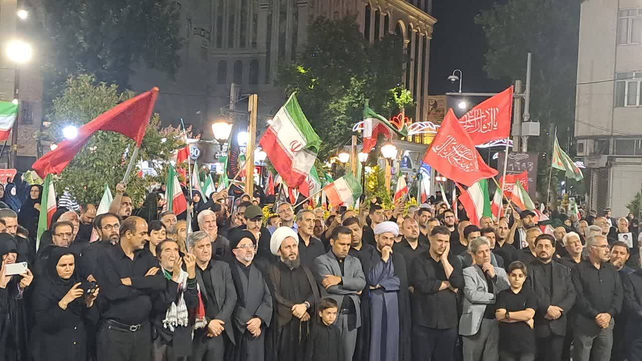 مراسم وداع با پیکر رهبر شهید انقلاب در خوی
