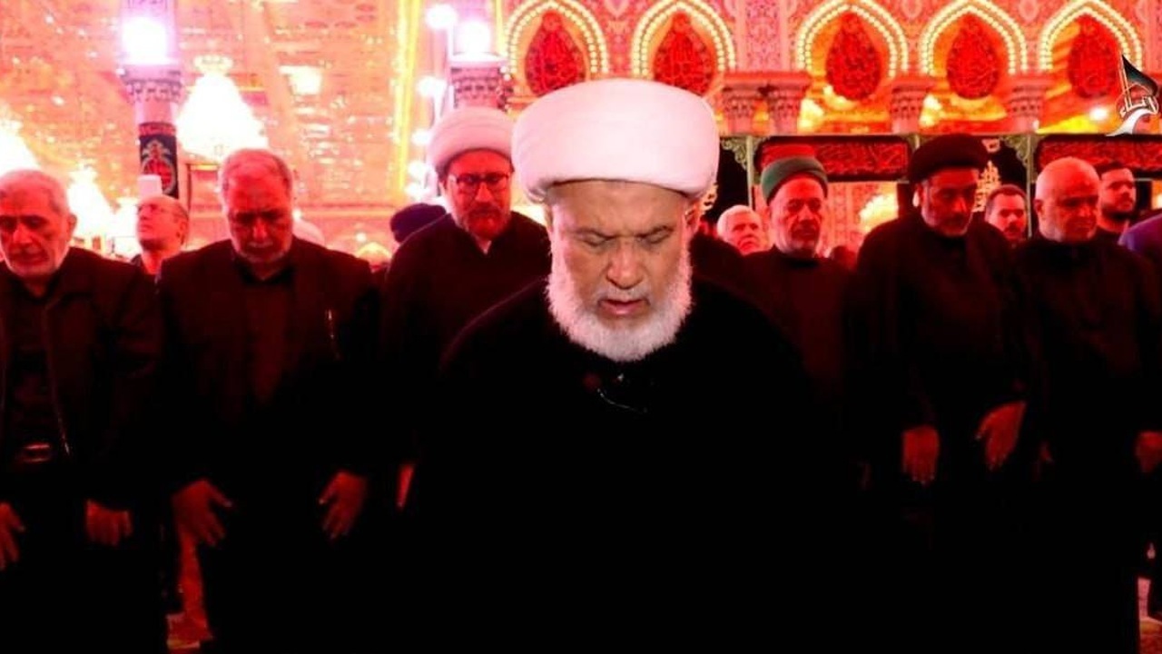 تشییع پیکر مطهر رهبر شهید ایران در عراق + فیلم